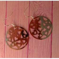 Boucles d'oreilles coeurs