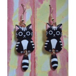 Boucles d'oreilles Chat