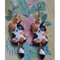 Boucles d'oreilles Chat