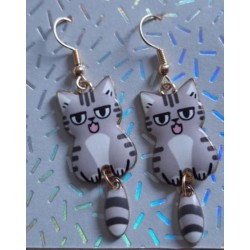 Boucles d'oreilles Chat