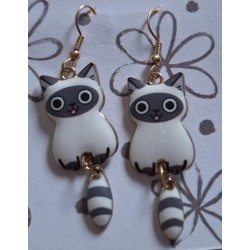 Boucles d'oreilles Chat