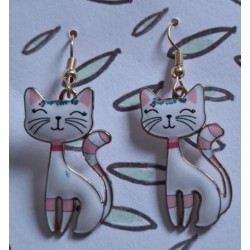 Boucles d'oreilles Chat