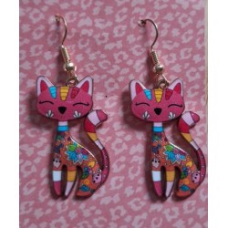 Boucles d'oreilles Chat