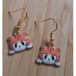 Boucles d'oreilles Chat