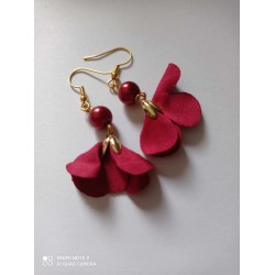 Boucles d'oreilles Tissu